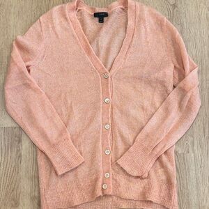 J. Crew Peach Button-Up Cardigan
